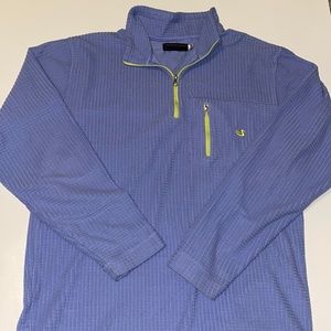 SOUTHERN MARSH DUNE FLEECE 1/4 zip PULLOVER JACKET PURPLE SMALL